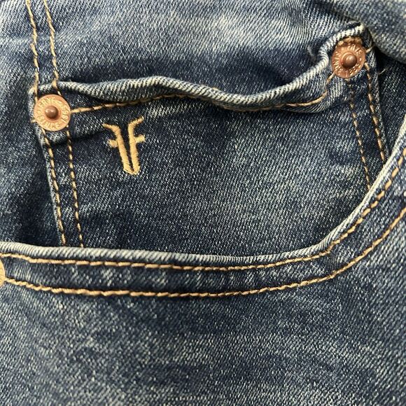 Frye Jeans Womens 14 Blue Denim Stretch Mid Rise Straight Leg Classic Fit 14/32 - Picture 7 of 8